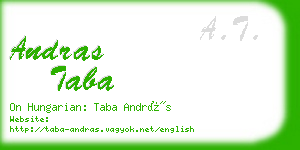 andras taba business card